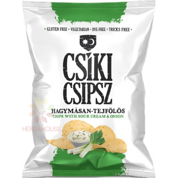 Obrázek pro Csíki Chips Bezlepkové bramborové chipsy cibulově smetanové (50g)