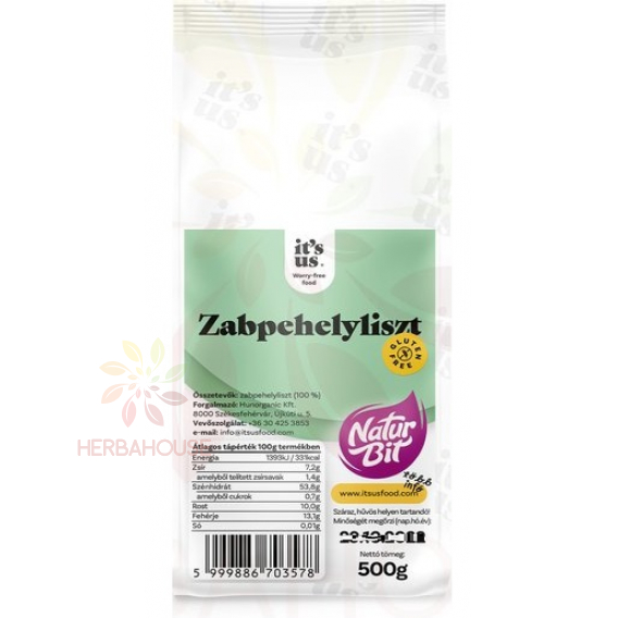 Obrázek pro It´s us Bezlepková mouka z ovesných vloček (500g)