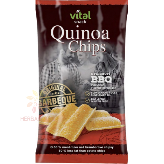 Obrázek pro Golden Snack Quinoa chipsy s příchutí BBQ (60g)