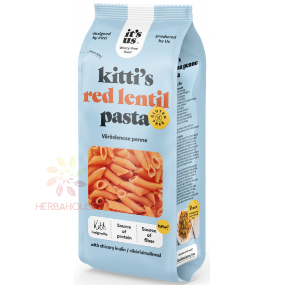 Obrázek pro It´s us Kittis Bezlepkové těstoviny z červené čočky - penne (200g)