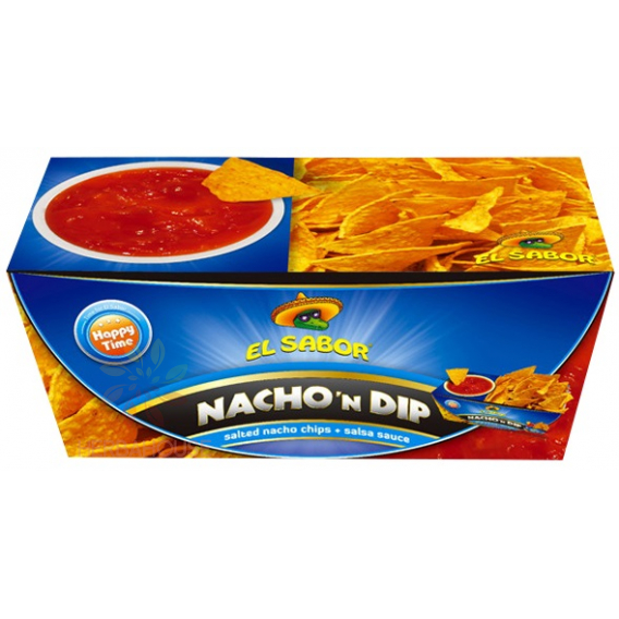 Obrázek pro El Sabor Nacho chipsy so salsa omáčkou (175g)