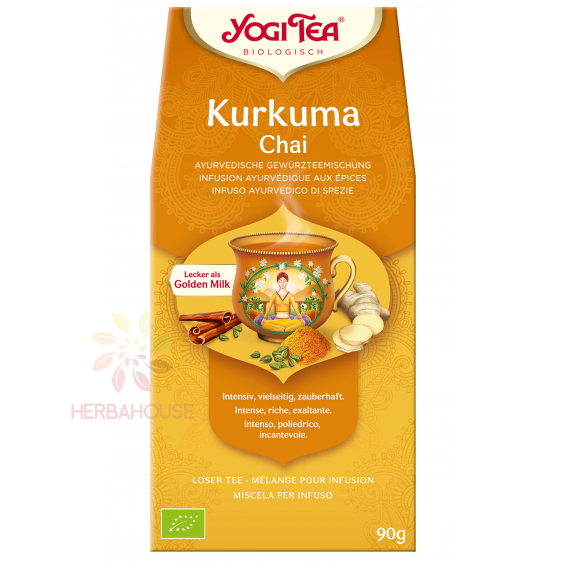 Obrázek pro Yogi Tea® Bio Ajurvédský sypaný čaj s kurkumou (90g)