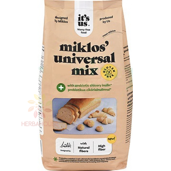 Obrázek pro Naturbit It´s us Miklos Universal Mix Plus Bezlepková moučná směs (1000g)