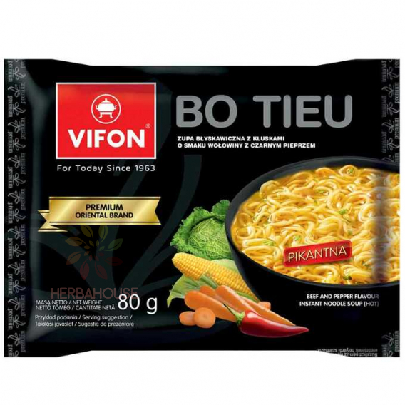 Obrázek pro Vifon Bo Tieu Sečuánská instantní nudlová polévka pikantní (80g)
