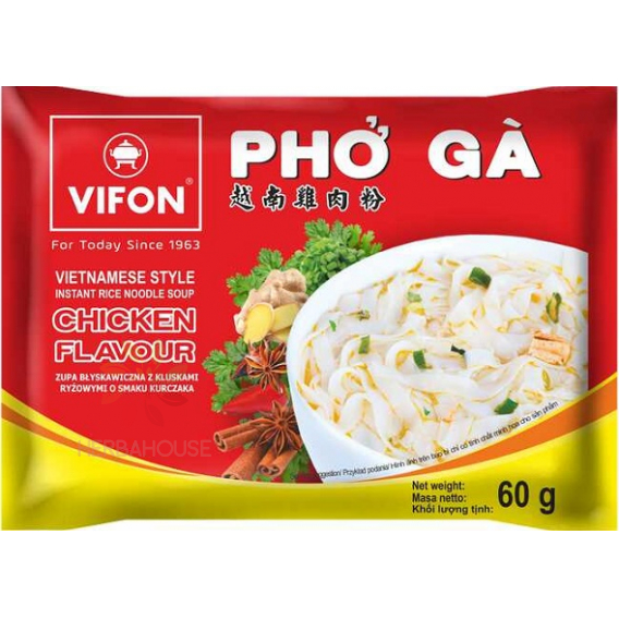 Obrázek pro Vifon Pho Gá Instantní kuřecí polévka s rýžovými nudlemi (60g)