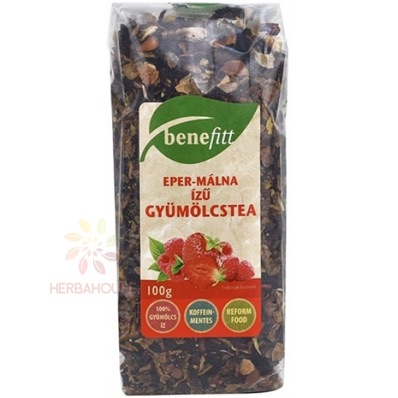 Obrázek pro Benefitt Ovocný sypaný čaj s jahodovo-malinovou příchutí (100g)