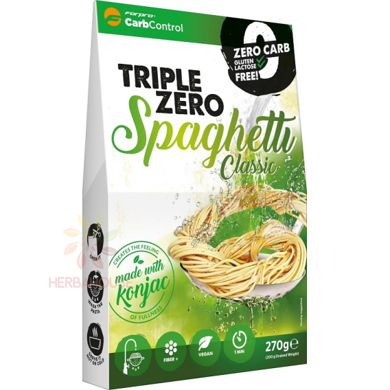 Obrázek pro Forpro Triple Zero Pasta Konjac těstoviny špagety (270g)