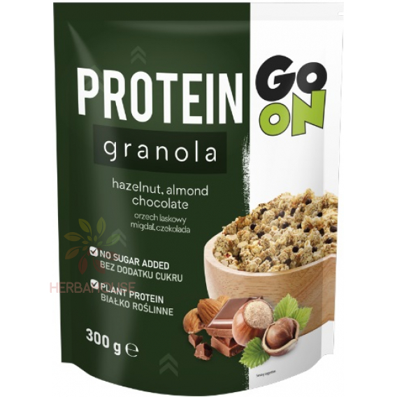 Obrázek pro Sante Go On Proteinová granola se sladidly lískový ořech, mandle, čokoláda (300g)