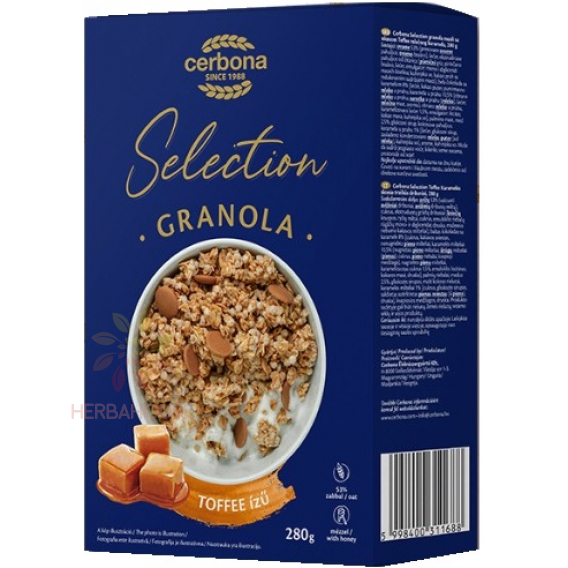 Obrázek pro Cerbona Selection Granola müsli s příchutí Toffee (200g)