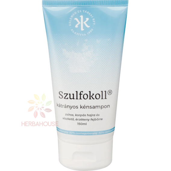Obrázek pro Szulfokoll Sirný šampon s dehtem na mastné vlasy s lupy a svědivou citlivou pokožku hlavy (150ml)