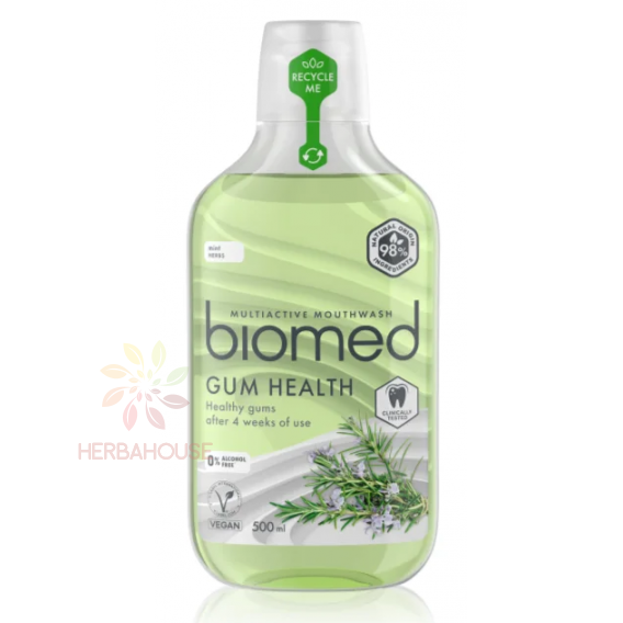 Obrázek pro Biomed Gum Health přírodní ústní voda s multiminerálním aktivním komplexem (500ml)