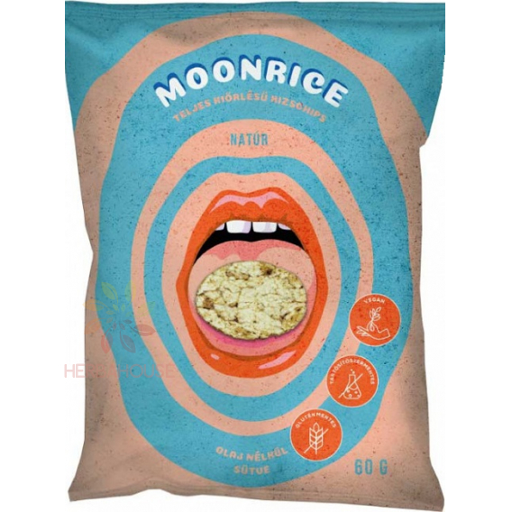 Obrázek pro Moonrice Bezlepkový rýžový chips Natur (60g)