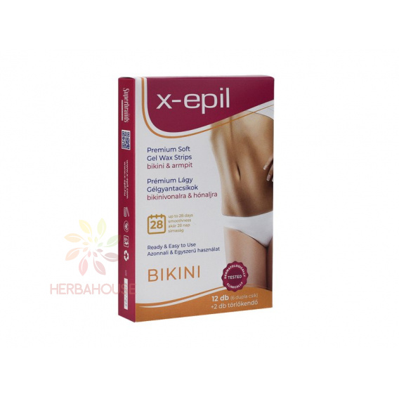 Obrázek pro X-Epil Premium Soft Depilační pásky se studeným voskem pro depilaci podpaží a bikin (12ks)