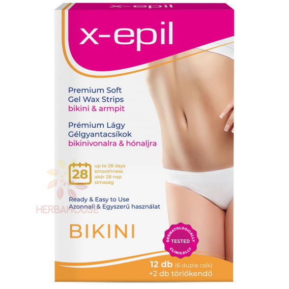 Obrázek pro X-Epil Premium Soft Depilační pásky se studeným voskem pro depilaci podpaží a bikin (12ks)