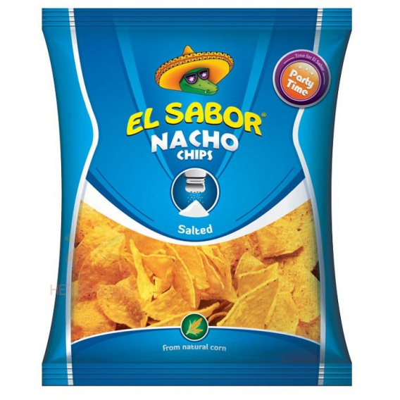 Obrázek pro El Sabor Bezlepkový Nachos chips s mořskou solí (225g)