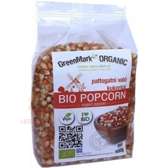 Obrázek pro Greenmark Organic Bio Kukuřice na popcorn (500g)