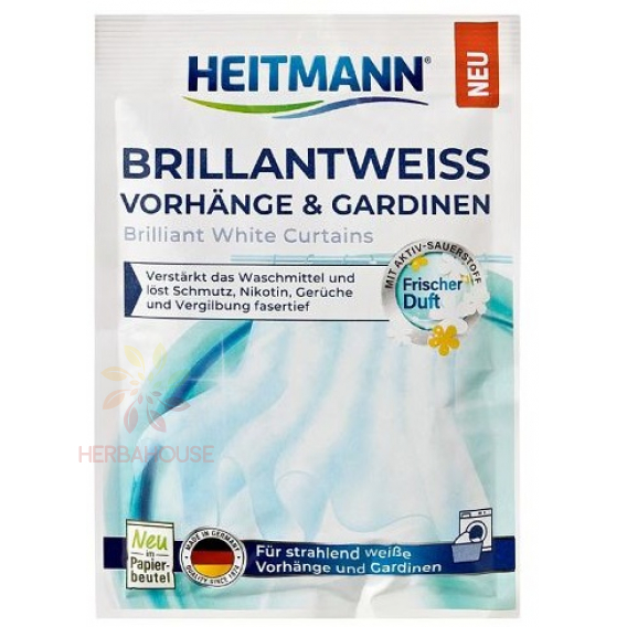 Obrázek pro Heitmann Brillantweiss prací prášek na záclony (50g)