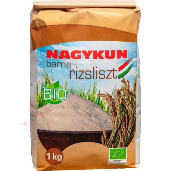 Obrázek pro Nagykun Bio Bezlepková Rýžová mouka hnědá (1000g)