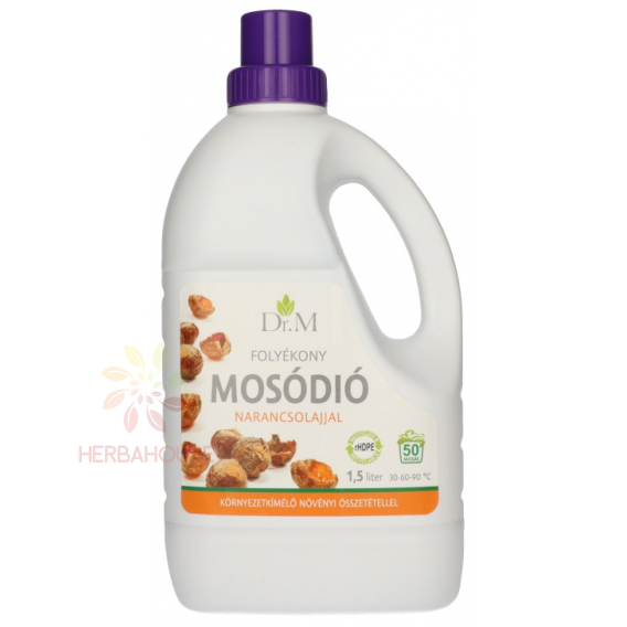 Obrázek pro Dr. M Prací gel z mýdlových ořechů s pomerančovým olejem (1500ml)