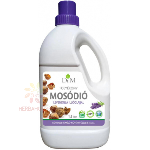 Obrázek pro Dr. M Prací gel z mýdlových ořechů s levandulovým esenciálním olejem (1500ml)