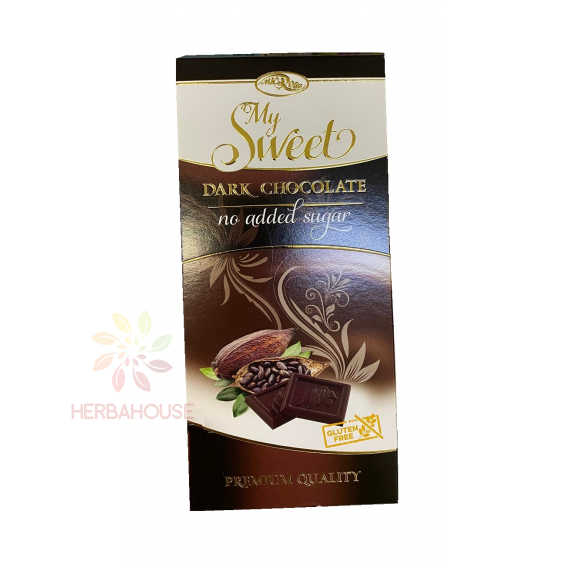 Obrázek pro Microse My Sweet Bezlepková Hořká čokoláda bez přidaného cukru (90g)