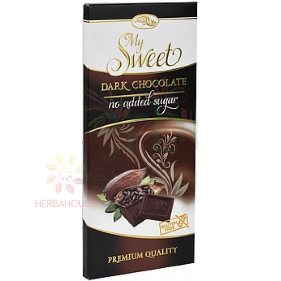 Obrázek pro Microse My Sweet Bezlepková Hořká čokoláda bez přidaného cukru (90g)
