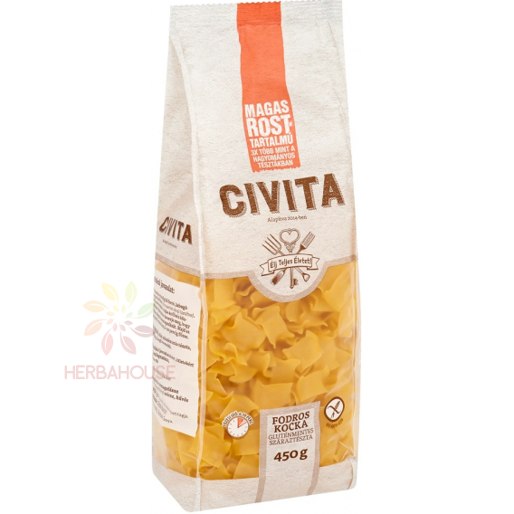 Obrázek pro Civita Bezlepkové kukuřičné těstoviny s vysokým obsahem vlákniny vlnité flíčky (450g)