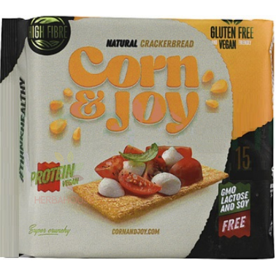 Obrázek pro Corn & JoyBezlepkový Extrudovaný kukuřičný chléb s rostlinnými bílkovinami (80g)