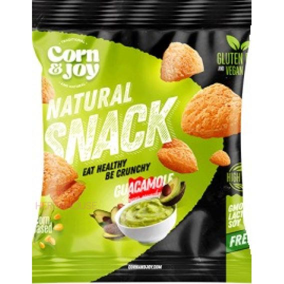 Obrázek pro Corn & Joy Bezlepkový Snack kukuřičný s příchutí guacamole (40g)