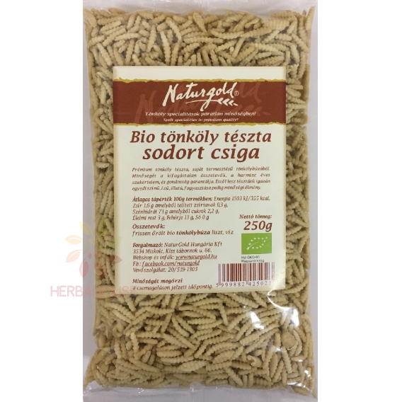 Obrázek pro Naturgold Bio špaldové těstoviny - spirálky (250g)