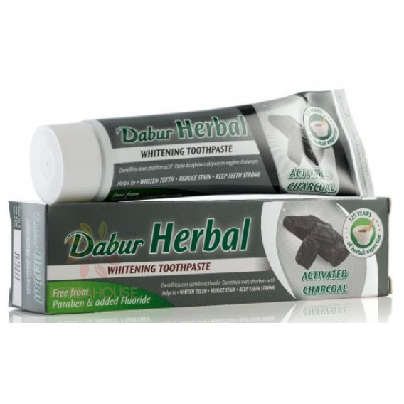 Obrázek pro Dabur Herbal zubní pasta s aktivním uhlím (100ml)