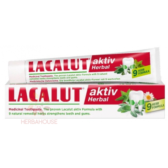 Obrázek pro Lacalut Aktiv Herbal zubní pasta proti paradentóze (75ml)