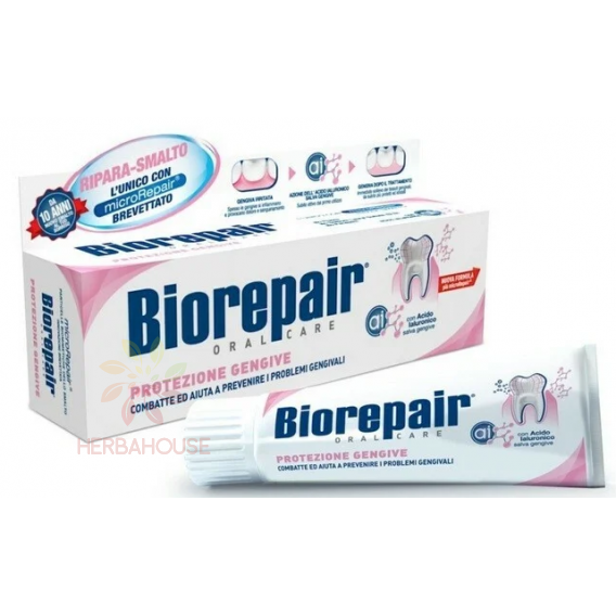 Obrázek pro BioRepair Gum Protection zklidňující zubní pasta podporující regeneraci podrážděných dásní (75ml)