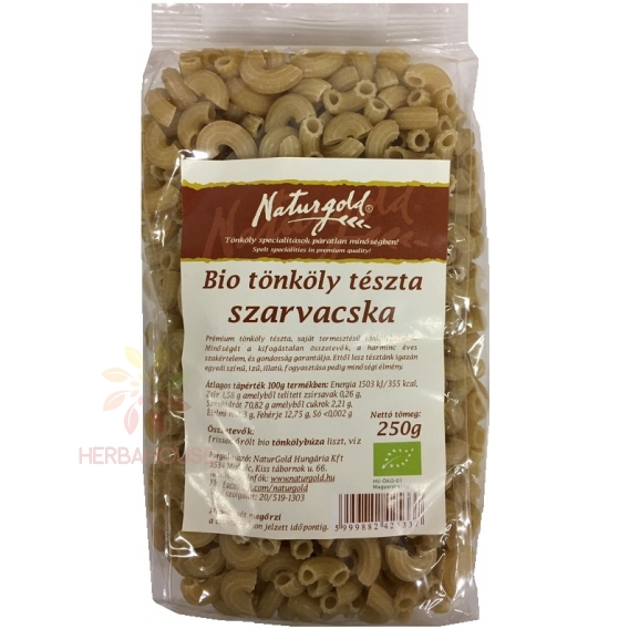 Obrázek pro Naturgold Bio špaldové těstoviny - kolínka (250g)