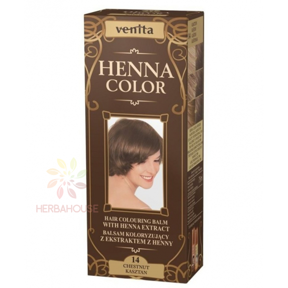 Obrázek pro Venita Henna Color přírodní barva na vlasy 14 - kaštan (75ml)