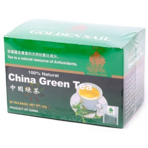 Obrázek pro Golden Sail Čínský zelený čaj porcovaný (20ks)