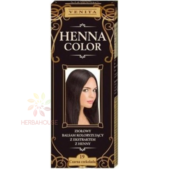 Obrázek pro Venita Henna Color přírodní barva na vlasy 19 - černá čokoláda (75ml)