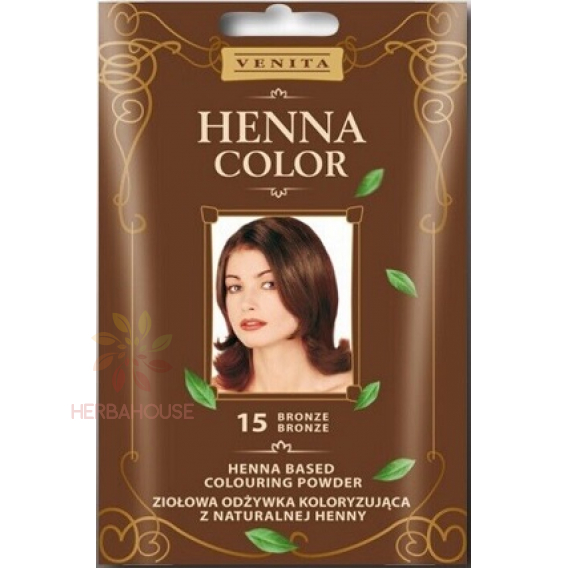 Obrázek pro Venita Henna Color přírodní prášek pro barvení vlasů 15 - bronz (25g)