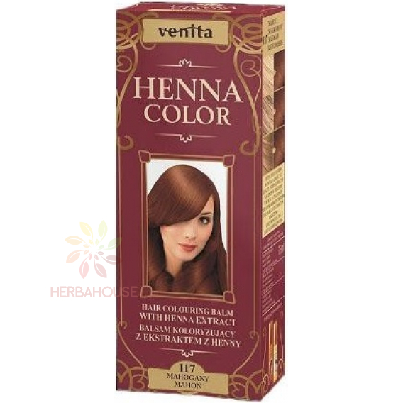 Obrázek pro Venita Henna Color přírodní barva na vlasy 117 - mahagonová (75ml)