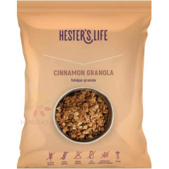 Obrázek pro Hester´s Life Cinnamon Bezlepková granola skořicová bez přidaného cukru (60g)