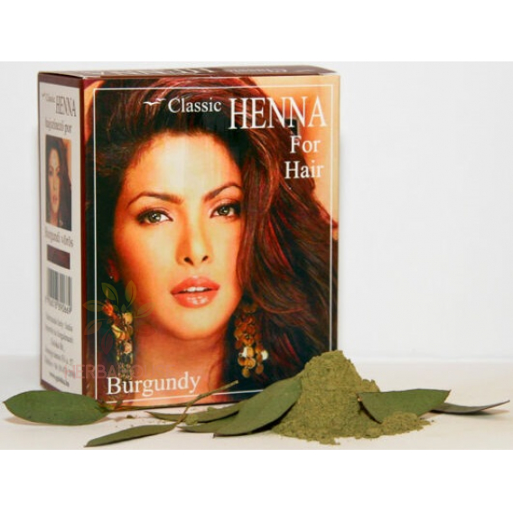 Obrázek pro Classic Henna barva na vlasy v prášku - bordó (100g)