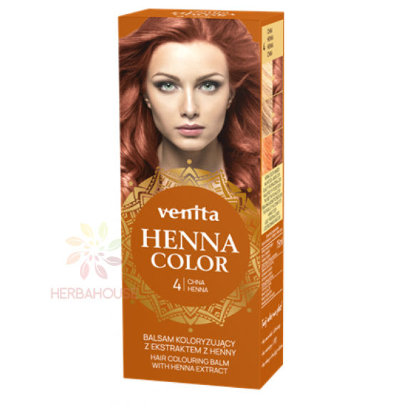 Obrázek pro Venita Henna Color přírodní barva na vlasy 4 - zrzavá (75ml)