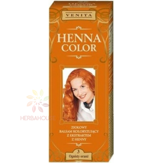 Obrázek pro Venita Henna Color přírodní barva na vlasy 3 - pomerančová (75ml)