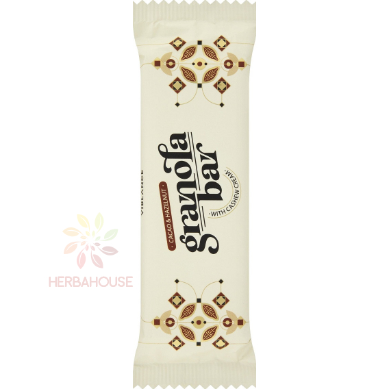 Obrázek pro Viblance Cacao & hazelnut Bezlepková Granola tyčinka kakao, oriešky (55g)