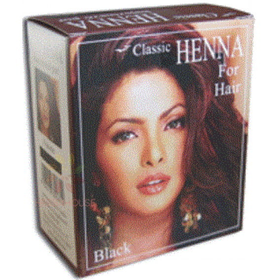 Obrázek pro Classic Henna barva na vlasy v prášku - černá (100g)