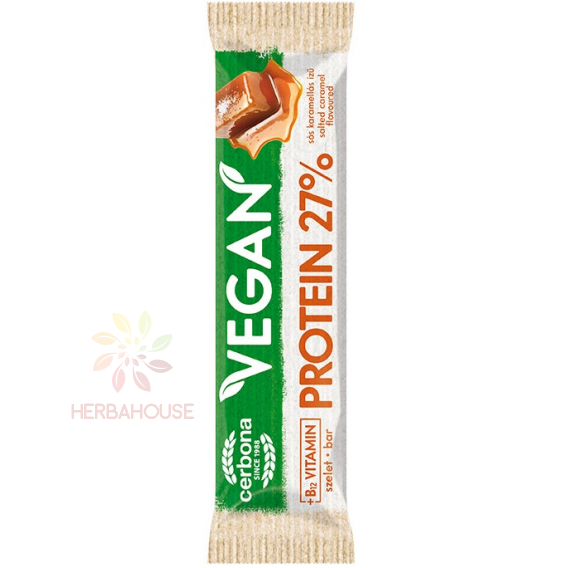 Obrázek pro Cerbona Vegan Proteinová tyčinka příchuť slaný karamel (40g)