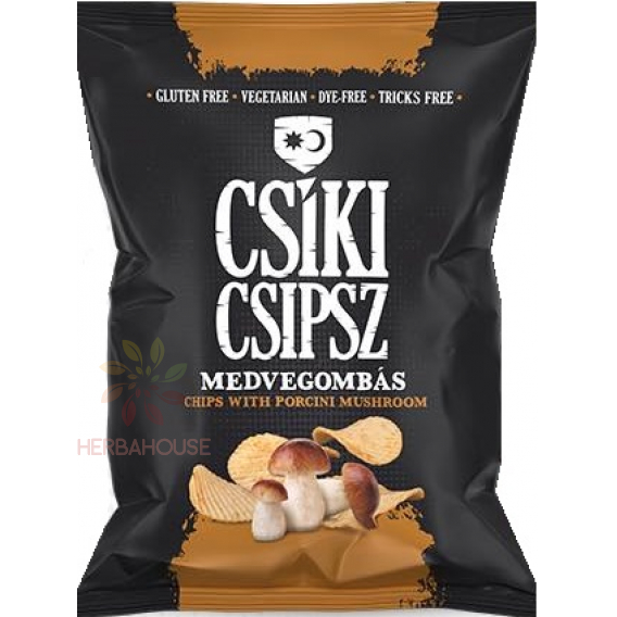 Obrázek pro Csíki Chips Bezlepkové bramborové chipsy ochucené hřibem smrkovým (50g)
