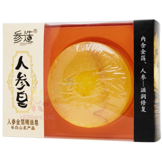 Obrázek pro Sun Moon Ženšenové mýdlo se zlatem a esenciálními oleji (100g)