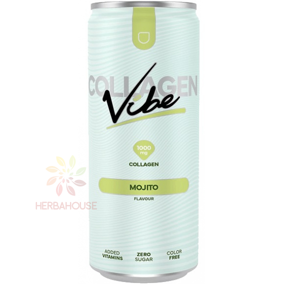 Obrázek pro Vibe Collagen Sycený nápoj s kolagenem a sladidly mojito (330ml)