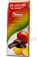 Obrázek pro Torras Bezlepková hořká čokoláda s mangem bez přidaného cukru (75g)